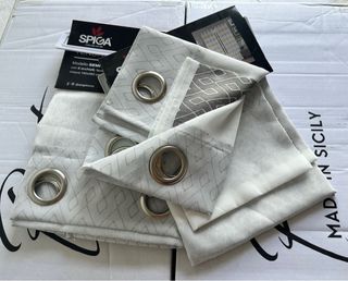 2 Tende Stefa 140x280 Semi Coprente Marrone/Grigio