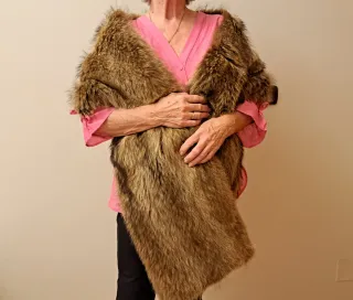 Estola de piel de marmota