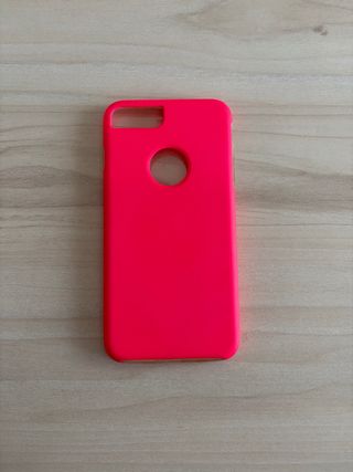 Funda iPhone 8 Plus Rosa Neón