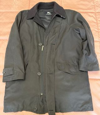 Gabardina Burberry Azul Oscuro