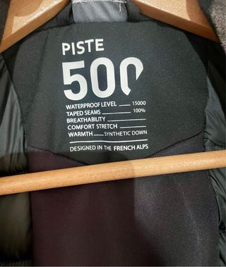 Chaqueta Esquí Nieve Wedze Piste 500 Hombre