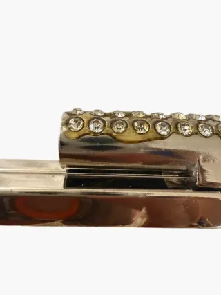 Clutch Fiesta Encaje Camel Cristales