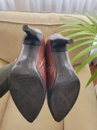 Botines de piel marrón