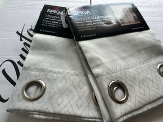 2 Tende Stefa 140x280 Semi Filtrante Grigio/Argent