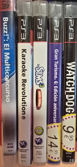 Lote Juegos PS3: Buzz, Karaoke, Sims, Gran Turismo