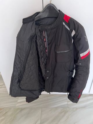 Chaqueta de moto negra