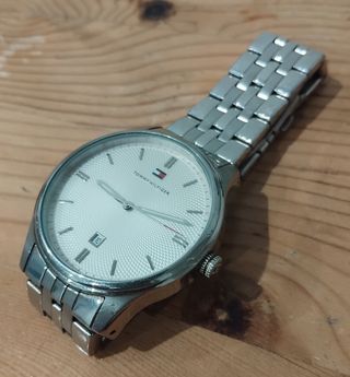 Reloj Tommy Hilfiger Plata y Blanco