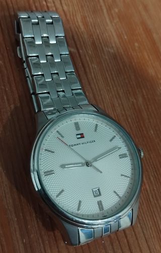 Reloj Tommy Hilfiger Plata y Blanco