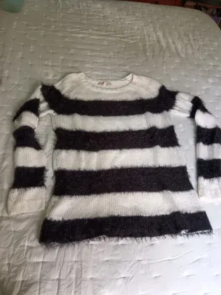 Jersey de rayas blanco y negro