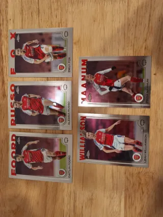 Lote Topps Chrome UWCL 2024/25 Arsenal