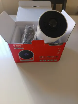 Proyector Rotundity Mini Negro/Blanco