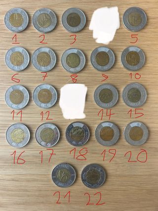 Monete commemorative da 2 dollari canadesi