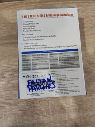 TESMED Trio 6.5: Electroestimulador Muscular Recar