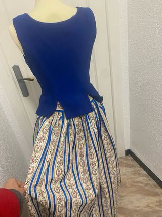 Traje Fallera/Huertana 2 Piezas Azul