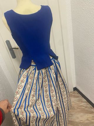 Traje Fallera/Huertana 2 Piezas Azul