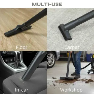 Aspirador Seco/Húmedo HOMCOM 1200W