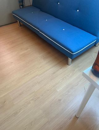 Sofá-cama plegable azul