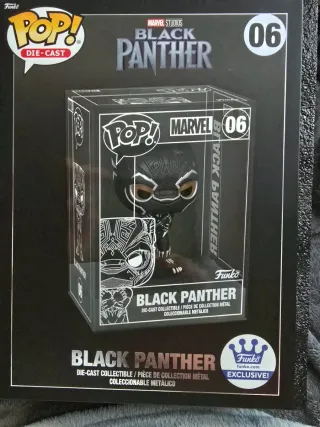 Funko Pop! Black Panther Die-Cast #06 Marvel Nuevo