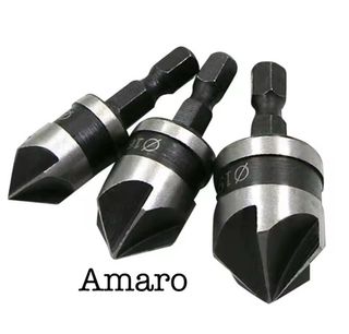 3 Brocas Escareadoras para Madeira/Plástico/Borrac