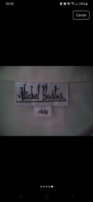 Camisa blanca de botones