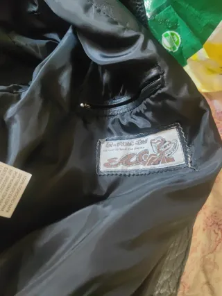 Cazadora cuero hombre