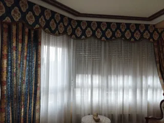 Colchas y tapicería de cortinas