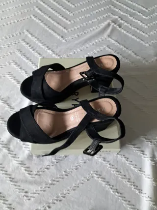 Sandalias de plataforma negras