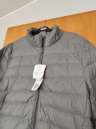 Chaqueta plumón gris talla L