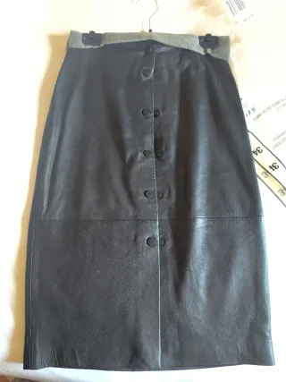 Falda Mango Piel MIDI Talla 34