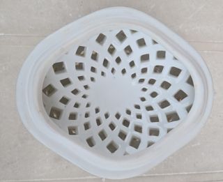 Portaoggetti Ceramica Traforata Dipinto Mano