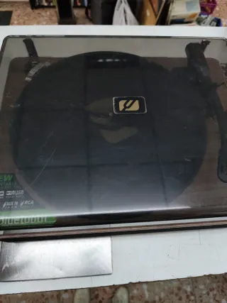 Tocadiscos Muse Bluetooth Marrón/Negro