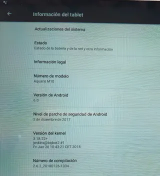 TABLET BQ AQUARIS M10 BLANCA