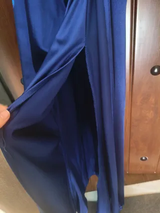 Vestido azul añil elegante