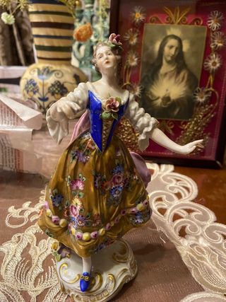 Coppia di danzatori in porcellana WOLKSTEDT