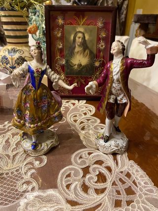 Coppia di danzatori in porcellana WOLKSTEDT