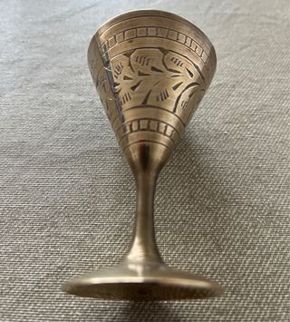 Bandeja y copas latón Marruecos