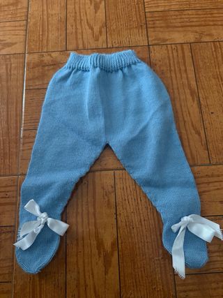 Conjunto de bebé polaina azul 1 mes