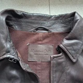 Massimo Dutti Cazadora Piel Vintage Hombre