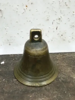 LIQUIDACIÓN 2026 Campana de bronce vintage