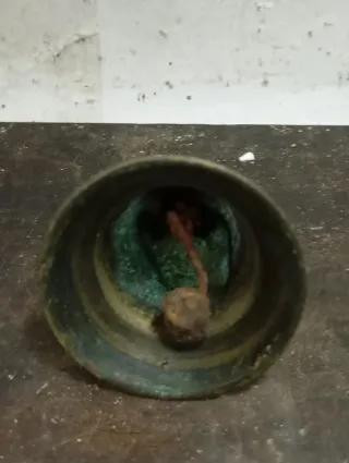 LIQUIDACIÓN 2026 Campana de bronce vintage