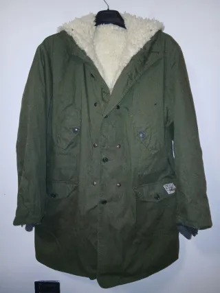 Parka/eskimo con pelo sintetico anni '70 tg.54 IT