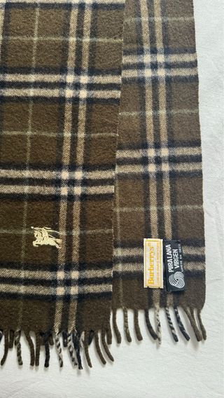 BURBERRY BUFANDA NOVA CHECK VERDE HOMBRE MUJER