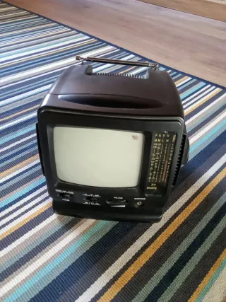 Televisor antiguo portátil