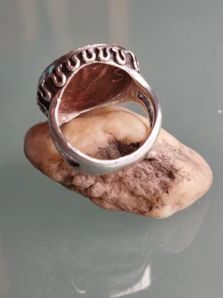 Anillo Plata de ley con Moneda Romana