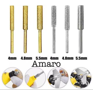 6 Brocas de Rebarbar/Afiar Correntes de Motosserra