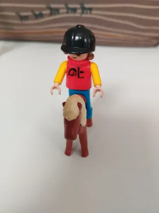 Playmobil niña hípica caballo pony