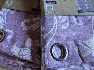 2 Tende Tessuto Blackout 140x280 Ramage Lilla