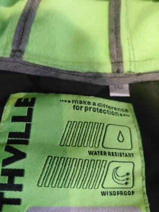 Chaqueta con capucha gris y negra Talla 11-12 años