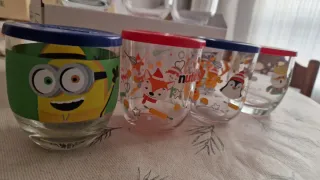 Vasos Nutella con tapa decorados