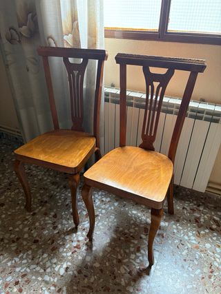 Conjunto 6 Sillas Madera Maciza Clásicas VINTAGE